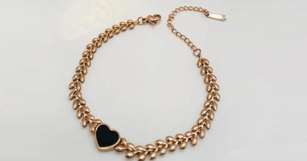SSL Beautiful Heart chain Bracelet