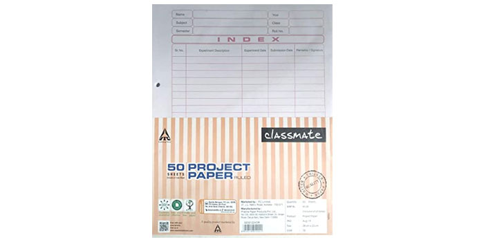 Project Paper Ruled - Double Side