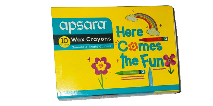 Apsara Wax Crayons 10 Colours