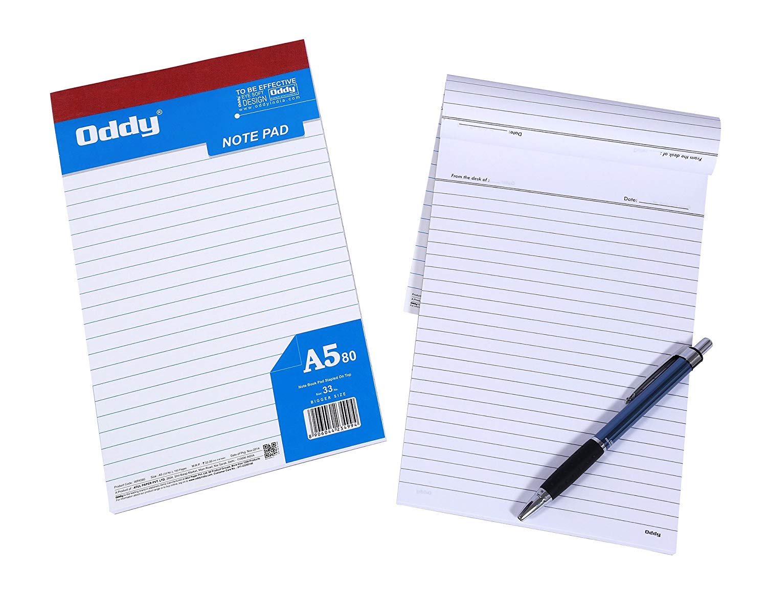 Writing Pad 1/8 80 Sheets