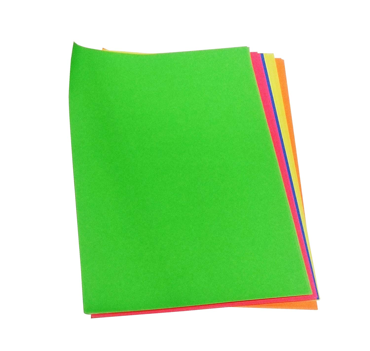 Double Sided Fluoroscent Paper , A/4 Size, 5 Color X 5 Sheets