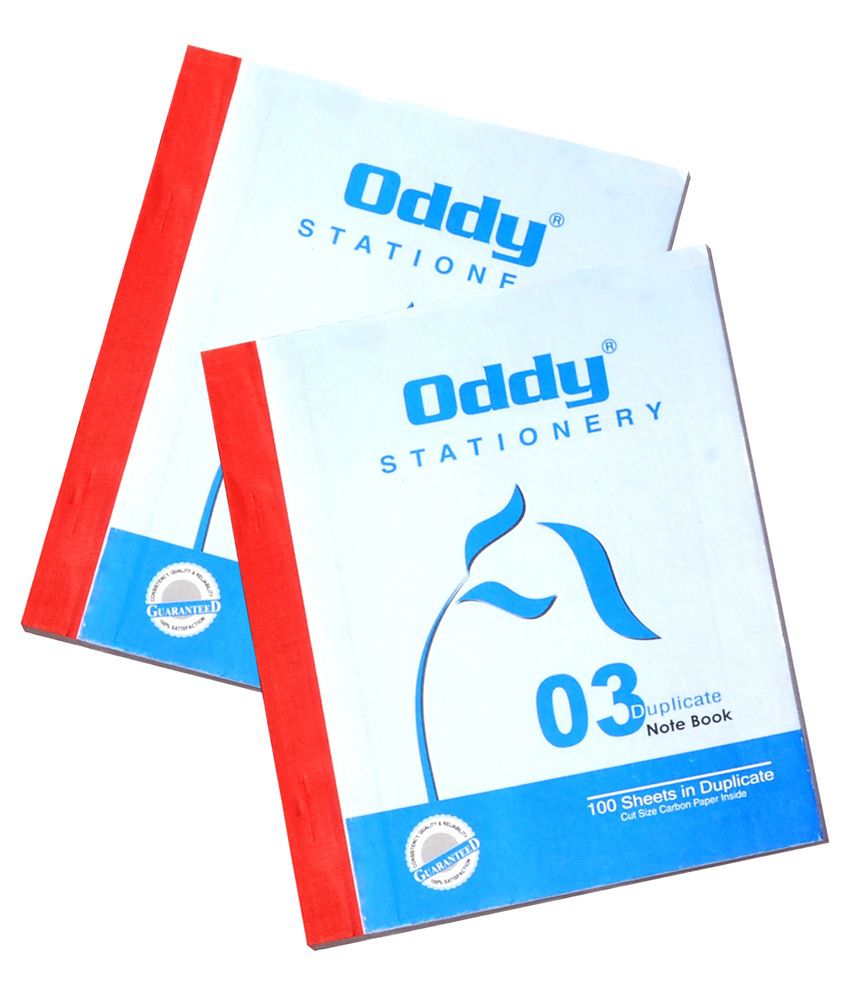 Oddy Duplicate Note Book 1/6 In 100 Sets