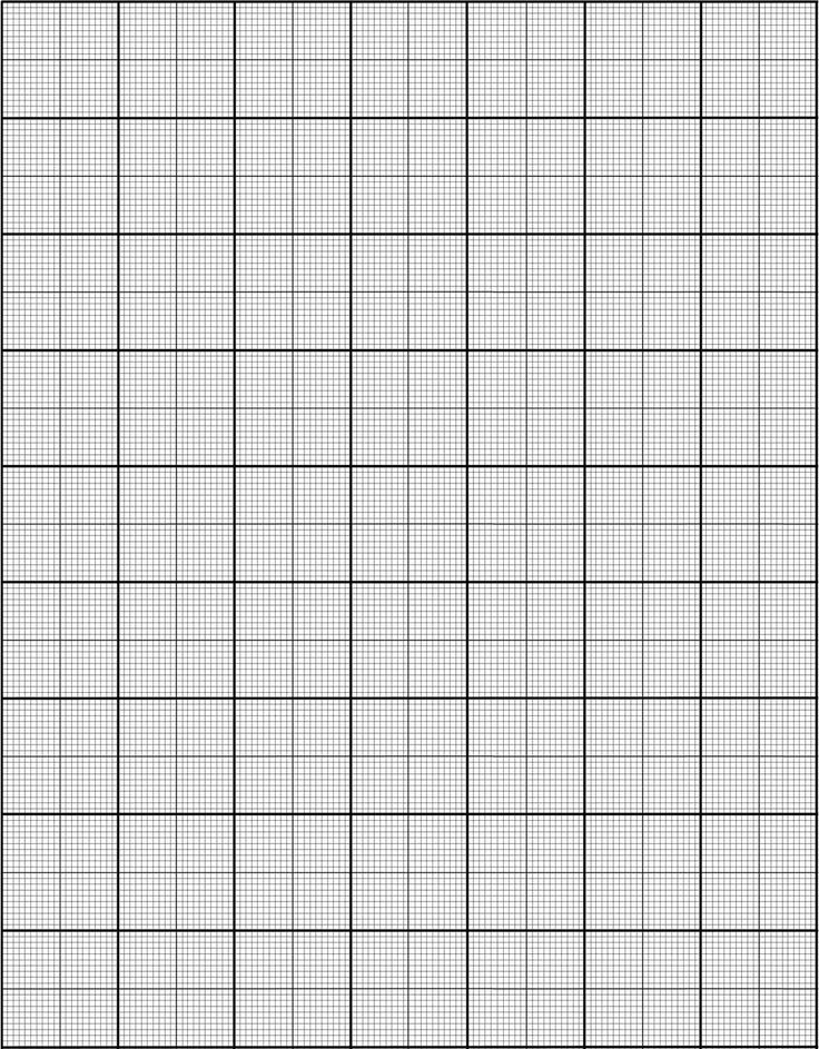 RDS A4 Graph Paper 1mm Square