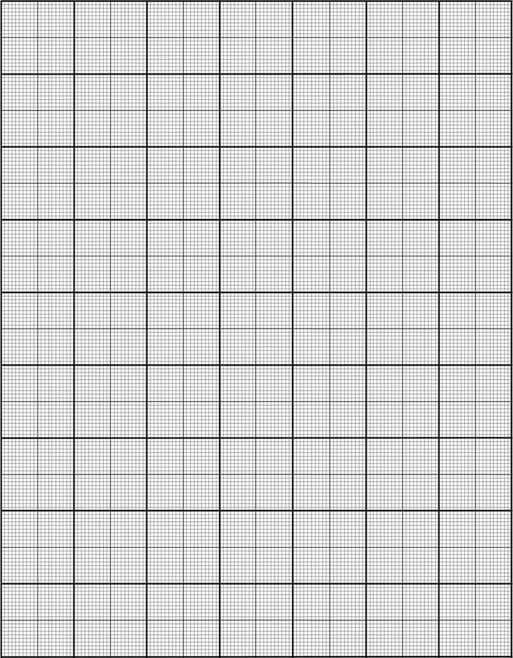 A4 Graph Paper 1mm Square