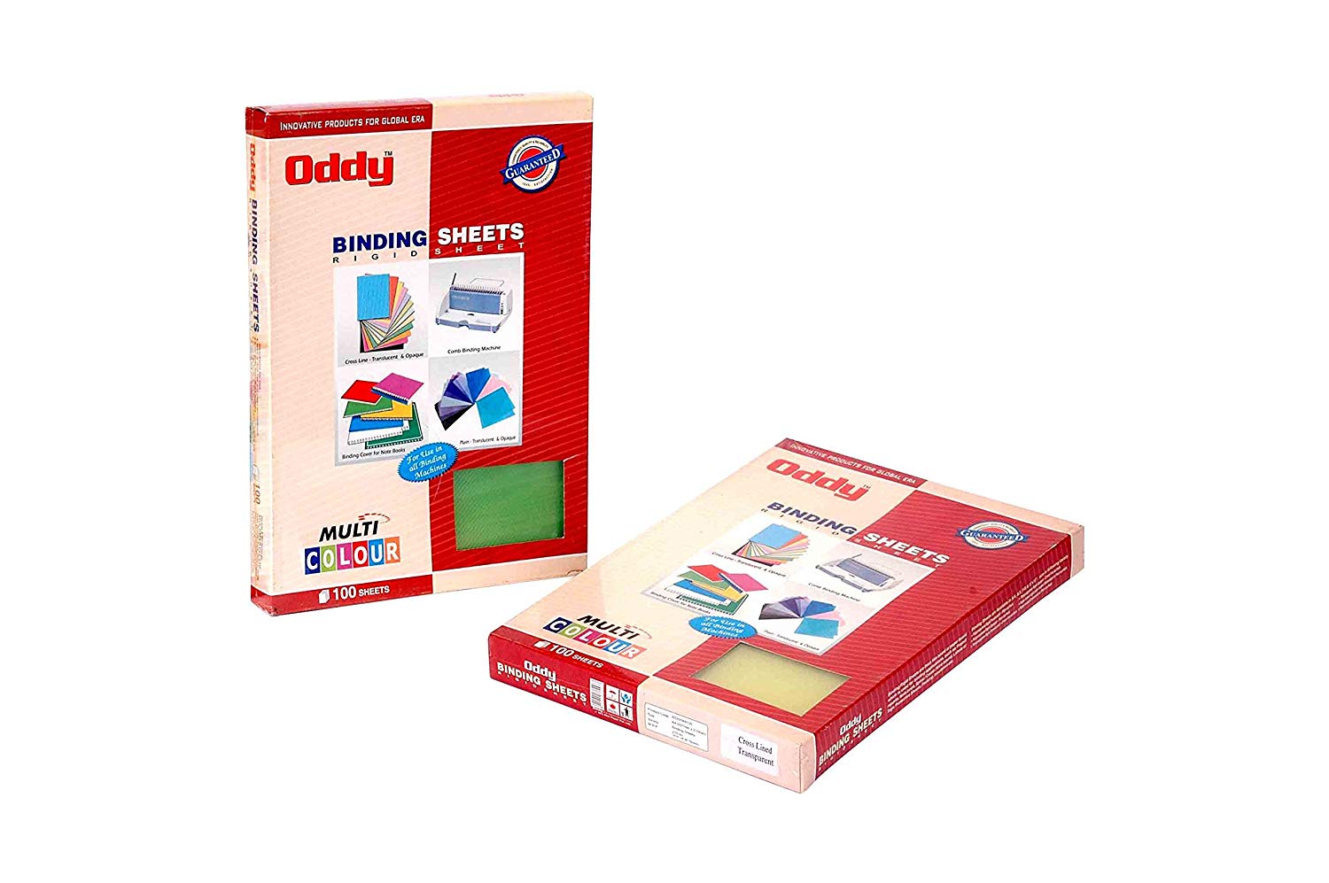 Oddy A4 Binding Sheets Gery, Black, Green, Red & Yellow