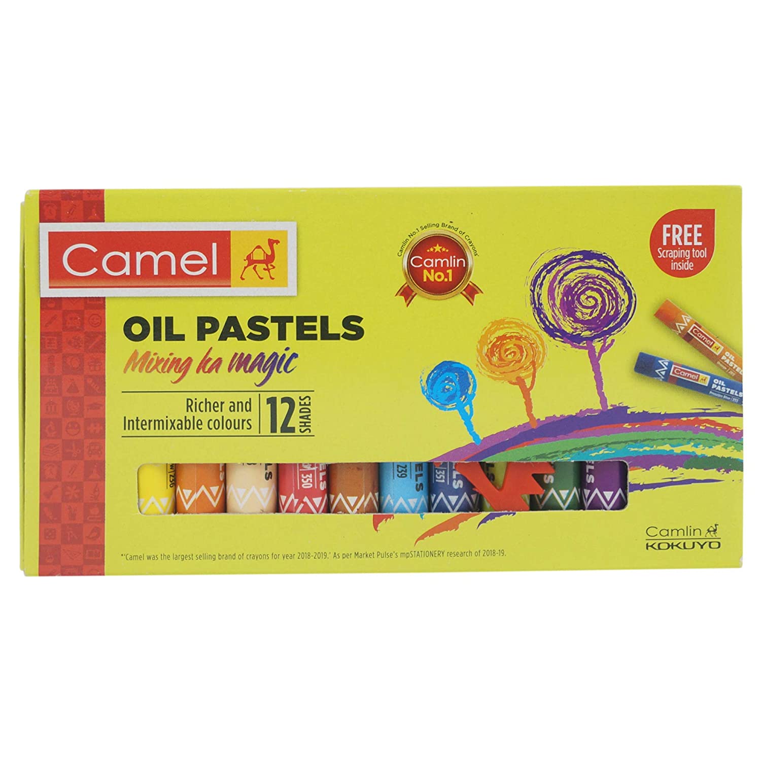 Camlin Oil Pastel (12 Colour)