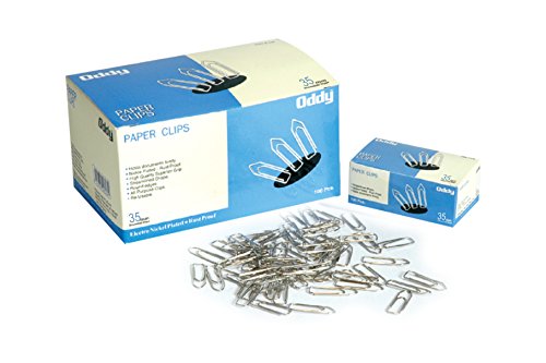 Oddy Paper Clips Nickel Plated 35mm