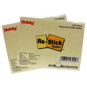 Re-stick Paper Note Ruled 3 X 2.75 Inch