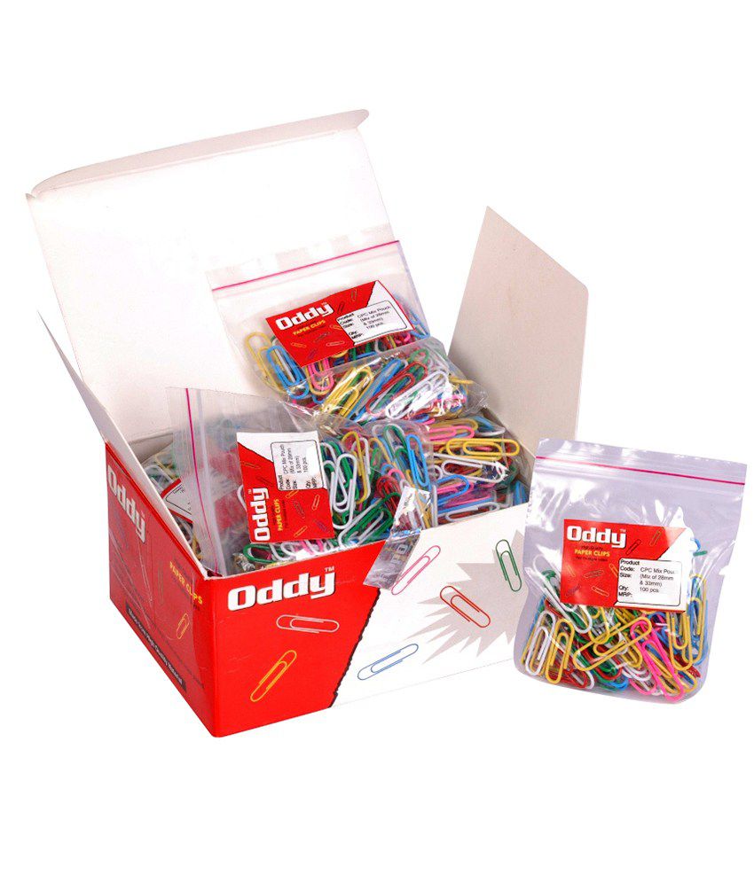 Paper Clip Colored  Pouch Pack