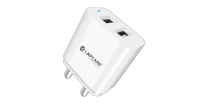 USB AC Adopter 5V, 3.4 Amp dual USB (White)
