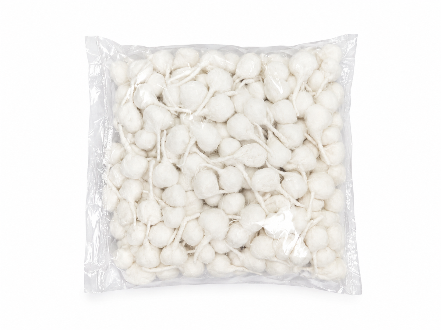 Pure Cotton Round Batti for Diya &ndash; Pack of 200 Pieces | White Cotton Wicks for Daily Puja & Aarti Detail