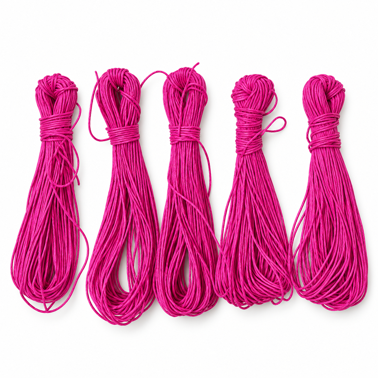 Pure Handmade Mithila Janeu (जनेऊ) &ndash; Pink Colour | Traditional Sacred Thread for Puja & Religious Rituals &ndash; Pack of 5 Detail