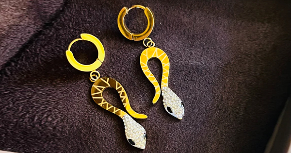Serpents Hanging Earrings
