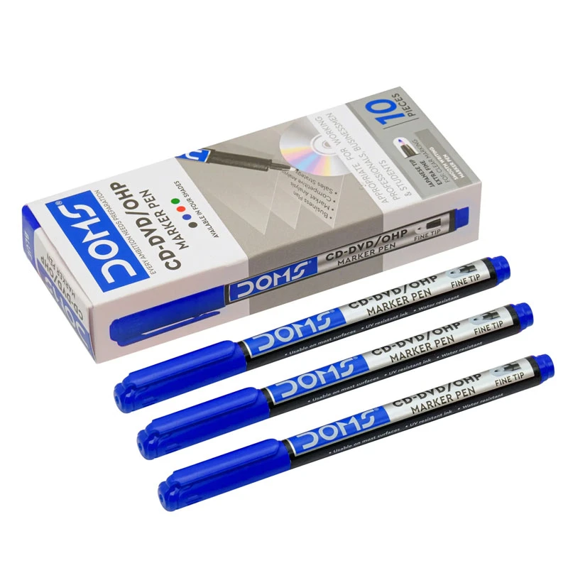CD/DVD/OHP Marker Pens Blue