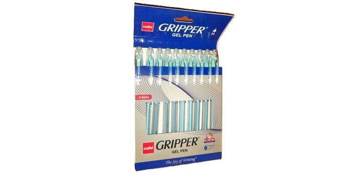 Gripper Gel Pen Blue Detail