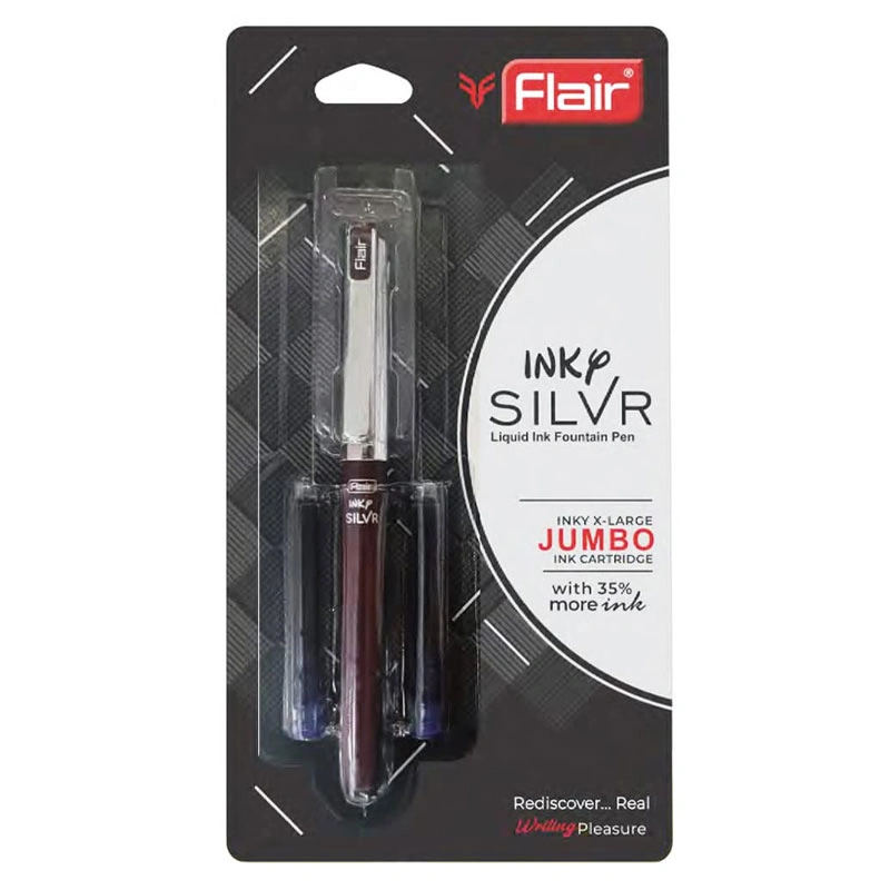 Inky Silvr Liquid Ink Fountain Pen Blue