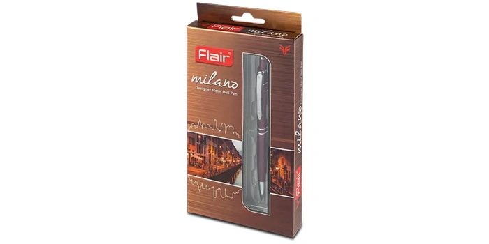 Milano Designer Metal Ball Pen Blue