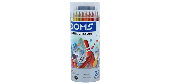 Plastic Crayons (28 Shades with 1N Eraser Free)