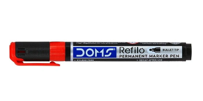 Refilo Permanent Marker Pen Red Detail