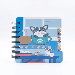 Cute French Bulldog Mini Spiral Notebook