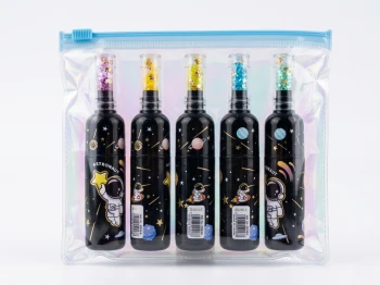 Astronaut Black Cute Mini Bottle Shape Highlighter Pens