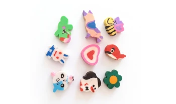 Cartoon Eraser Set (9 Pcs) Detail