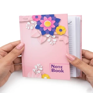 Premium Pink Floral Notebook