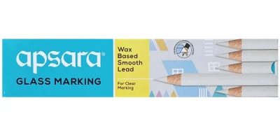 Glass Marking Pencils White (For Clear Marking)