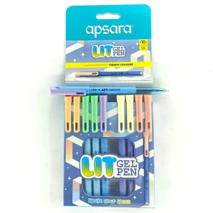 Lit Gel Pen Blue Detail