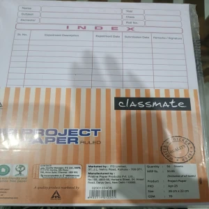 Project Paper Ruled 50 Sheets Detail