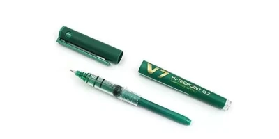 Pilot V7 Cartridge System Green Pen Detail