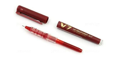Pilot V7 Cartridge System Red Pen Detail