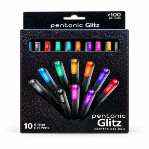 Pentonic Glitz Glitter Gel Pens | 10 Colours