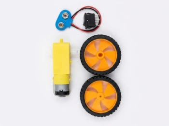 Robot Motor Wheel Dual Shaft Gear Motor Detail