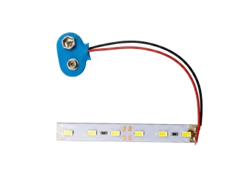 SMD LED Strip with 9V Battery Cap Detail
