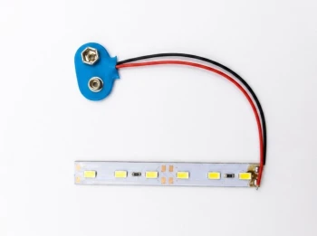 SMD LED Strip with 9V Battery Cap