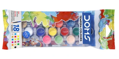 Tempera Colours (Silver Gold) 18 Shades Detail