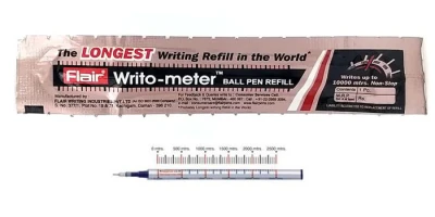 Writo-Meter Ball Pen Refill Blue Detail